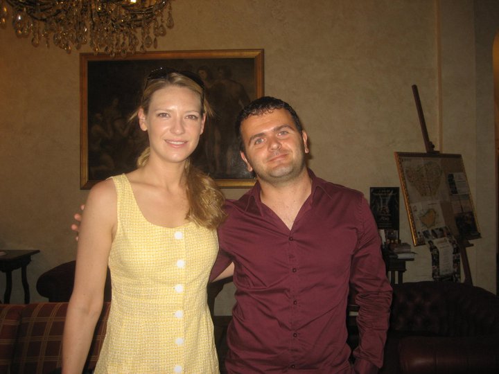 Kempes with Anna Torv at International Film Festival of Orivieto