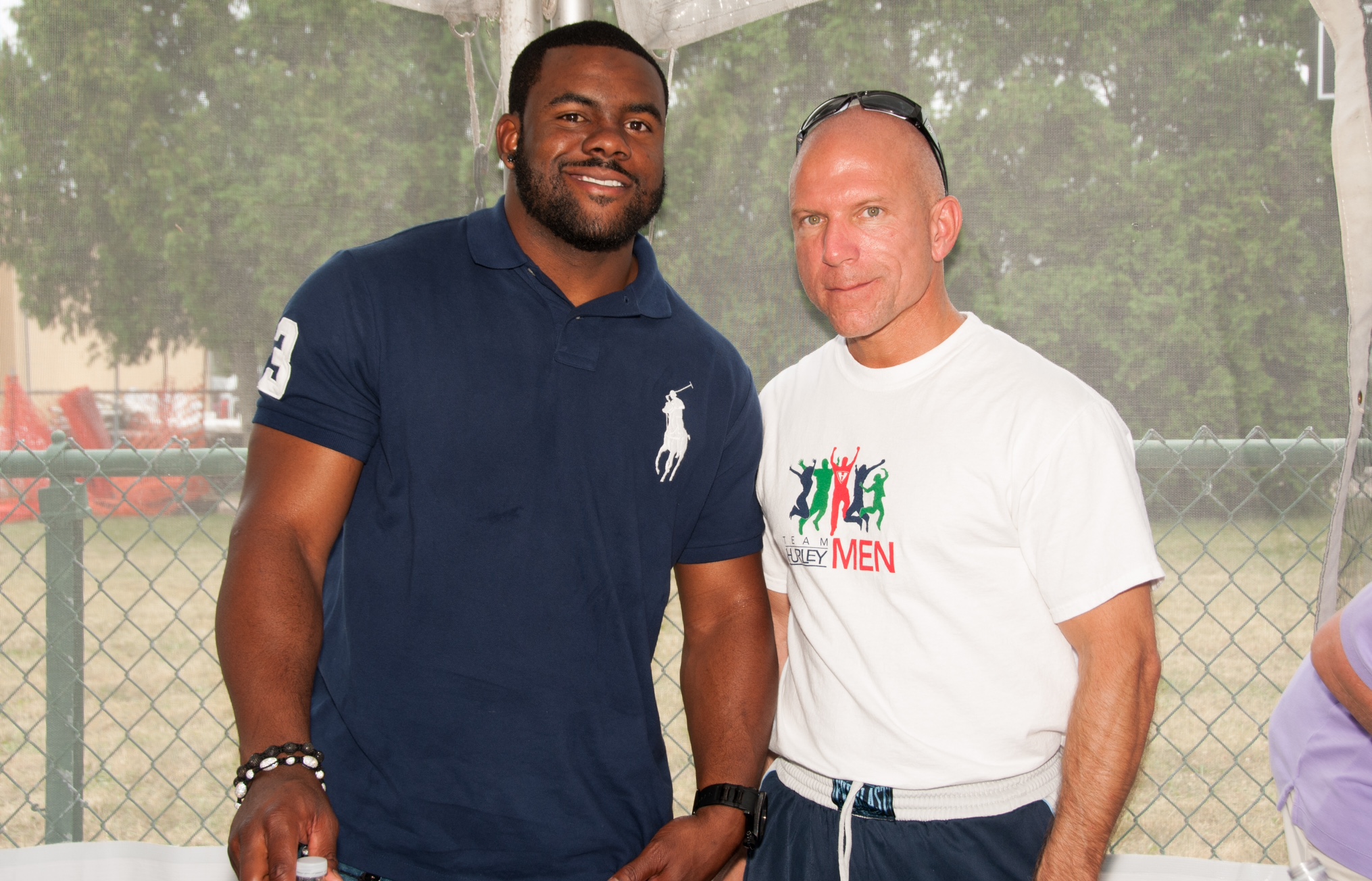 Jim Weber with Heisman Trophy winner Mark Ingram at Men's Wellness Fundraiser