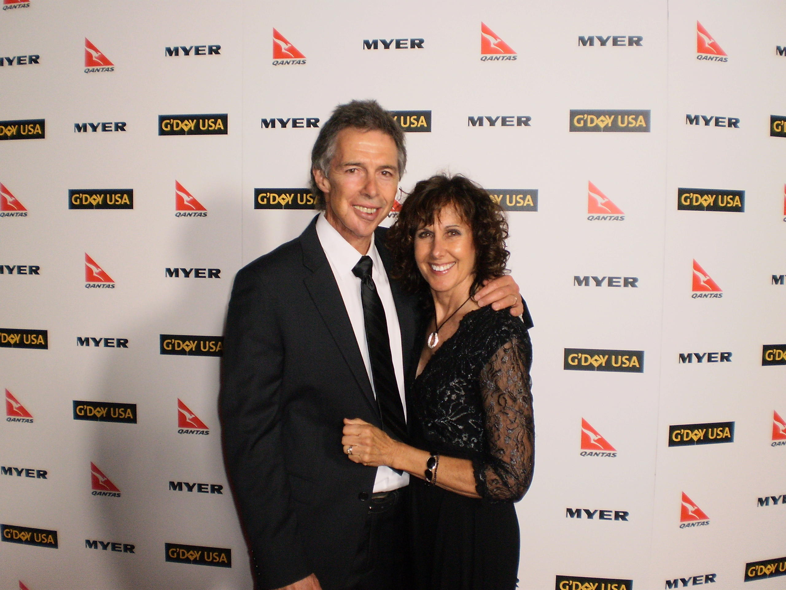 James Houston Turner and his wife, Wendy Turner, at G'day USA, Los Angeles.