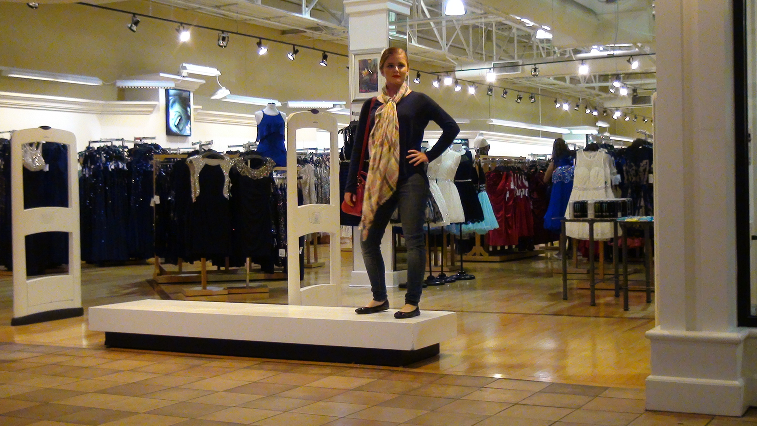 Modeling for Old Navy during Bay Area Fashion Week.