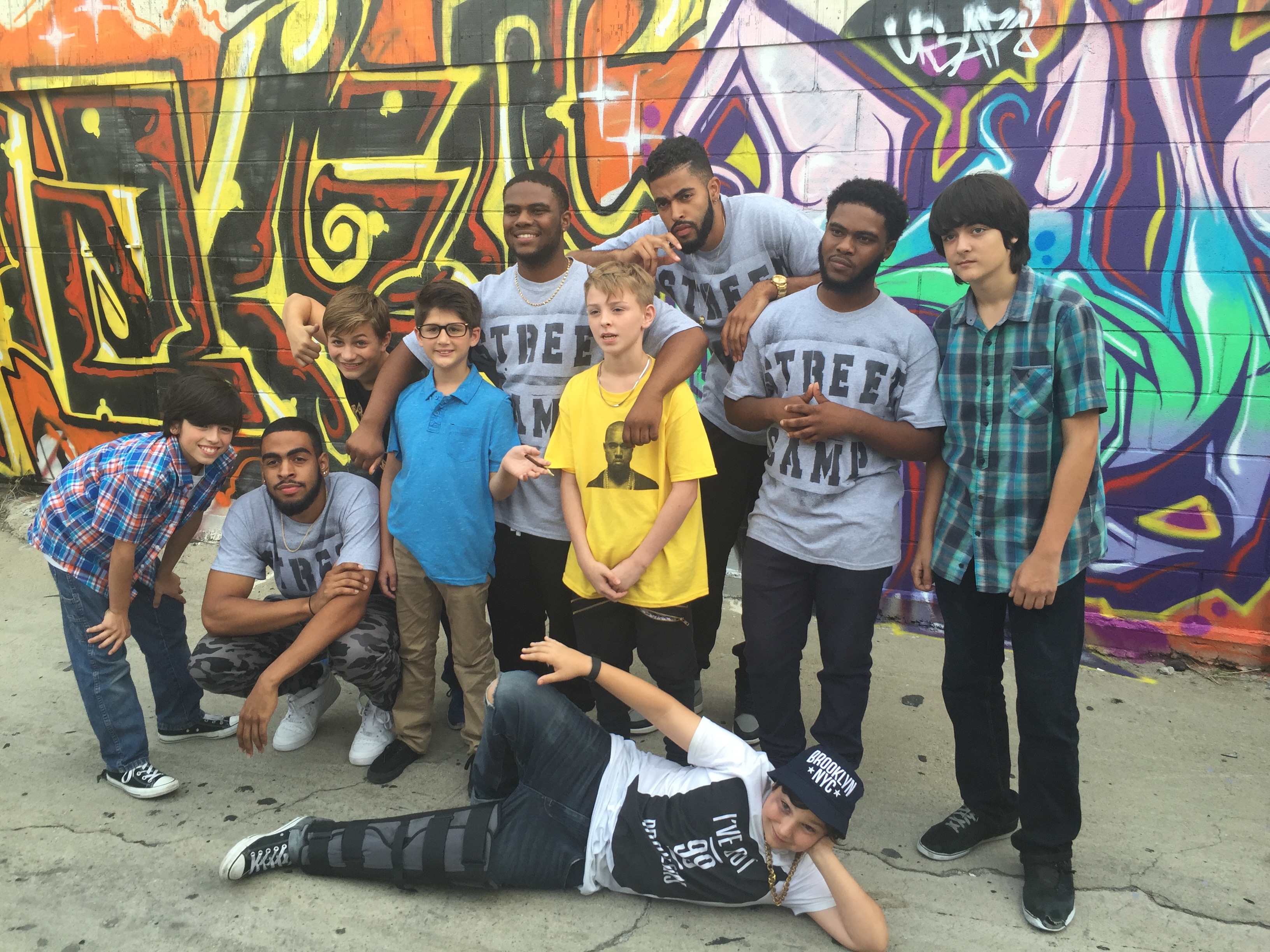 On set of Street Camp 2015