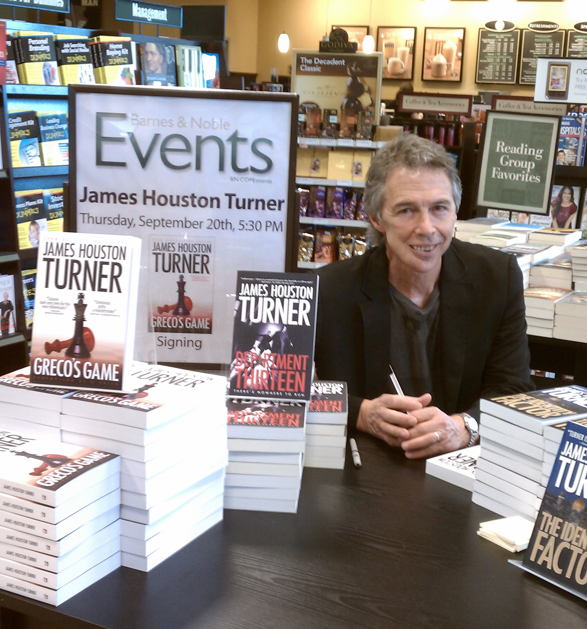 James Houston Turner, on one of his book tours.