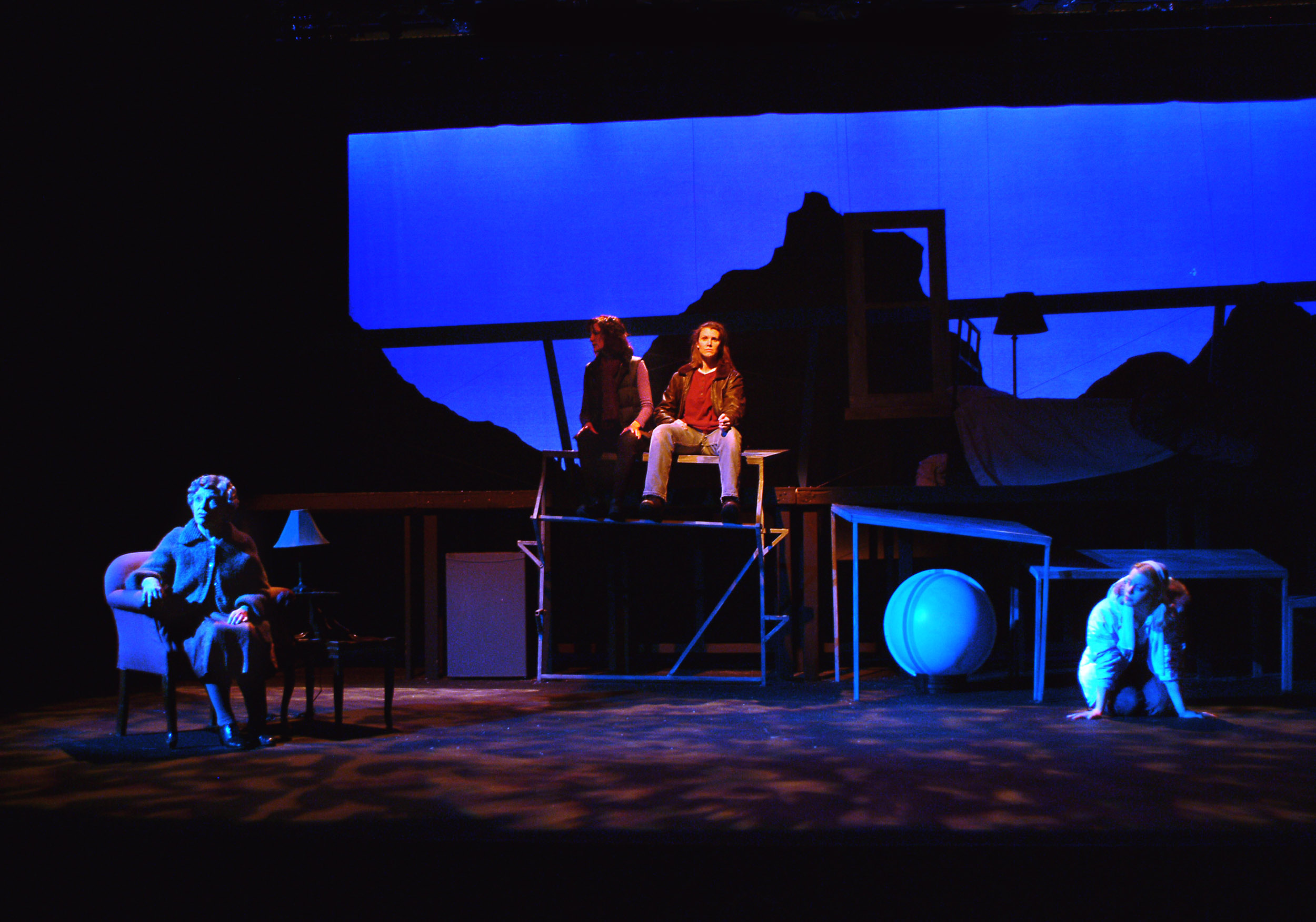 Rachel Carter in theatre production of Tongue of a Bird.