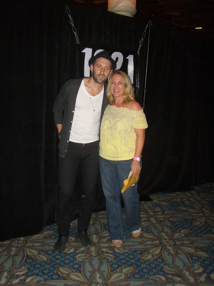 Ali Gilmore with recording artist Mat Kearney.