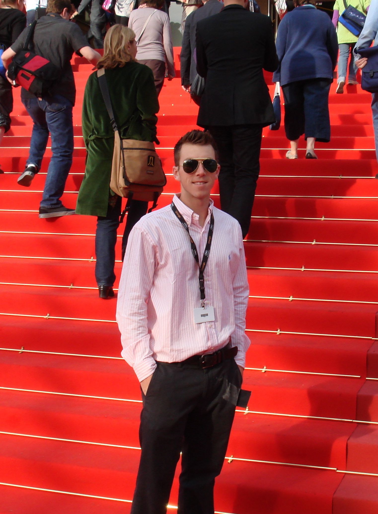 Tyler Wilson Schnabel on the red carpet at the Cannes Film Festival