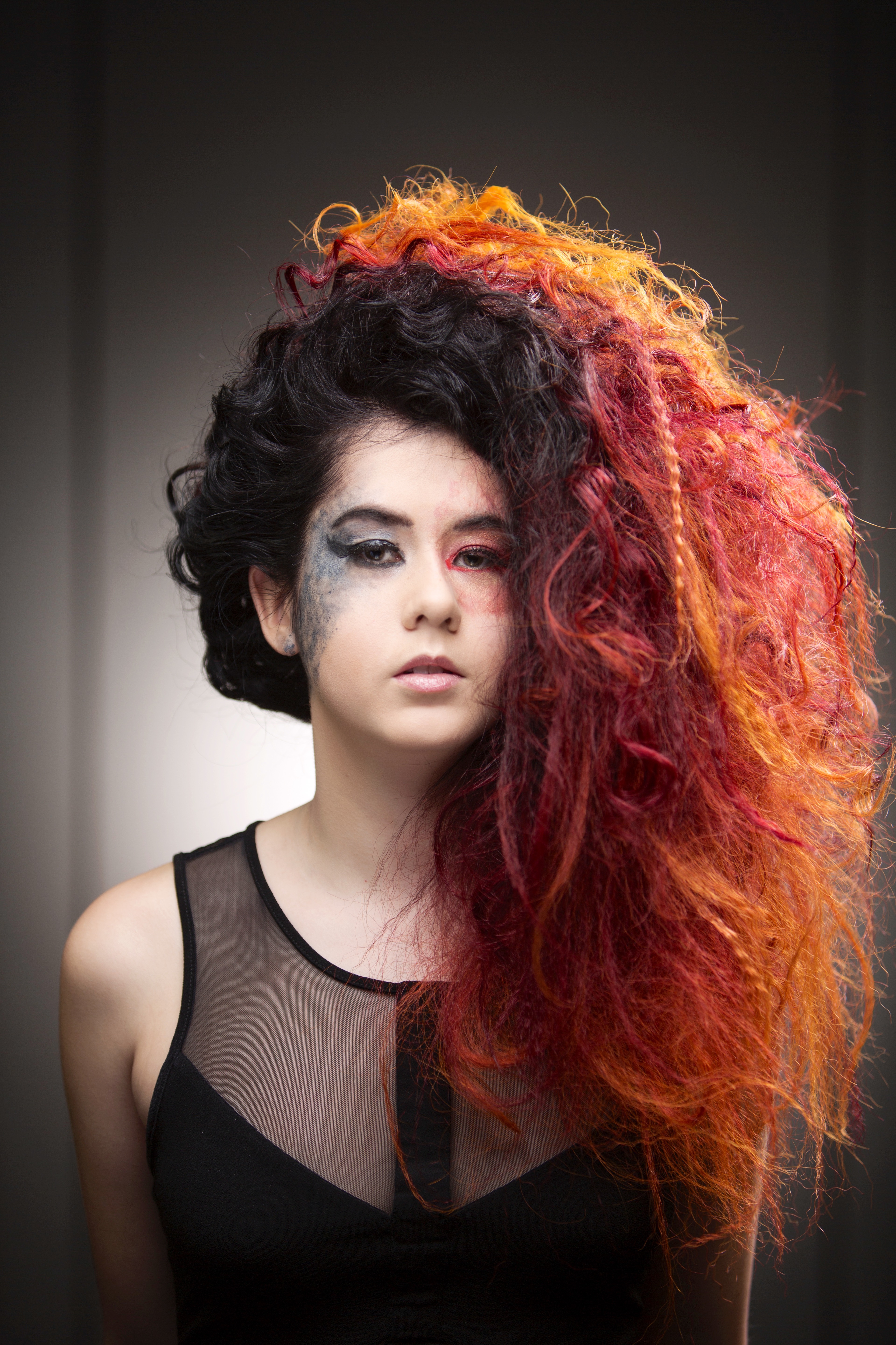 Fire Hair Photoshoot for Aveda Institute Nashville