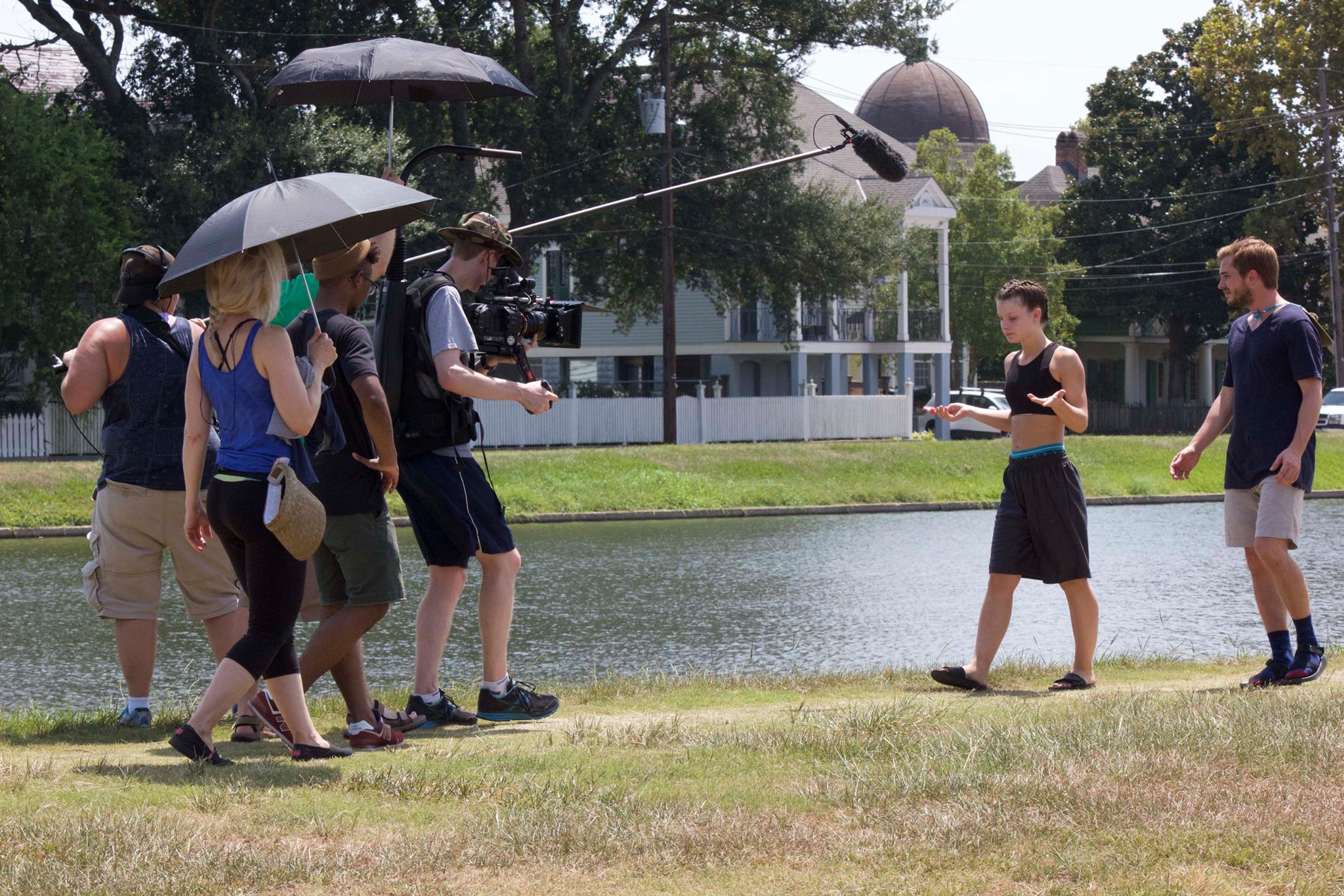 Filming Bayou St. John, and playing the role of a troublesome tomboy named Anne Guy.