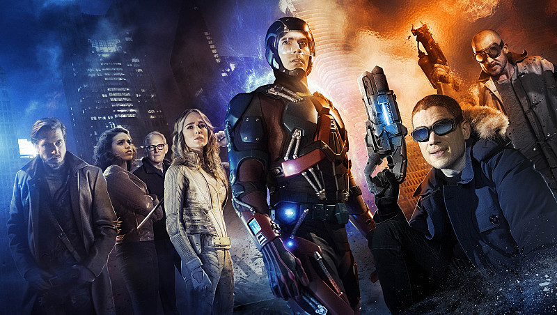 Victor Garber, Wentworth Miller, Dominic Purcell, Brandon Routh, Caity Lotz, Arthur Darvill and Ciara Renée in Legends of Tomorrow (2016)