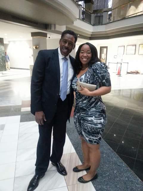 On set of TO HE'LL AND BACK with Ernie hudson