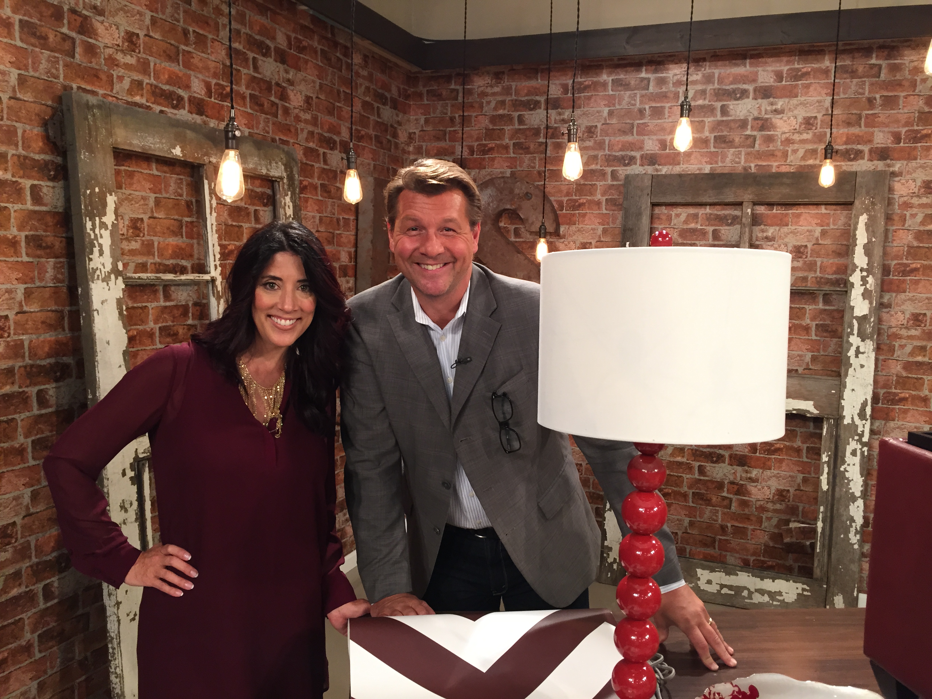 Julee Ireland as guest host on IndyStyle Wish TV.