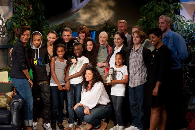 Sarah Wald, Jayden Smith, Willow Smith and friends at Jane Goodall Live Event.