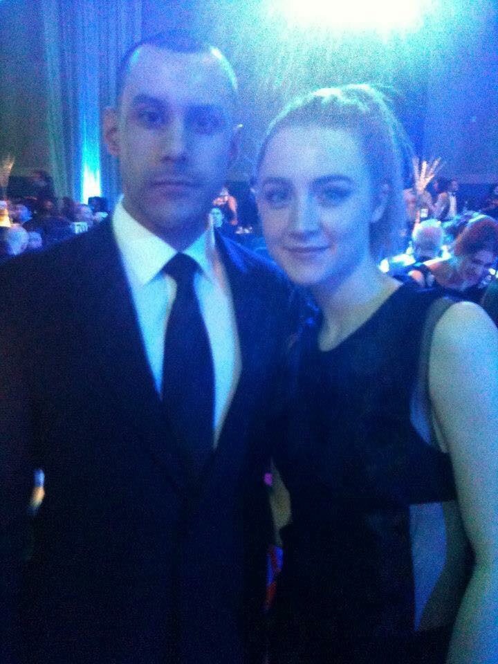 Jacques Cameron and Saoirse Ronan at event of The IFTAs (2013)