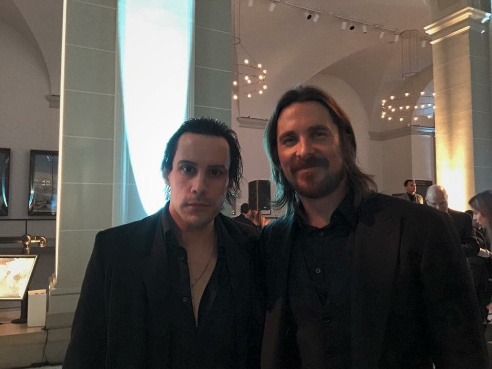 Jacques Cameron and Christian Bale at event of Exodus: Gods and Kings (2014)