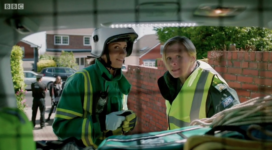 Kerry Bennett and Jane Hazelgrove in Casualty
