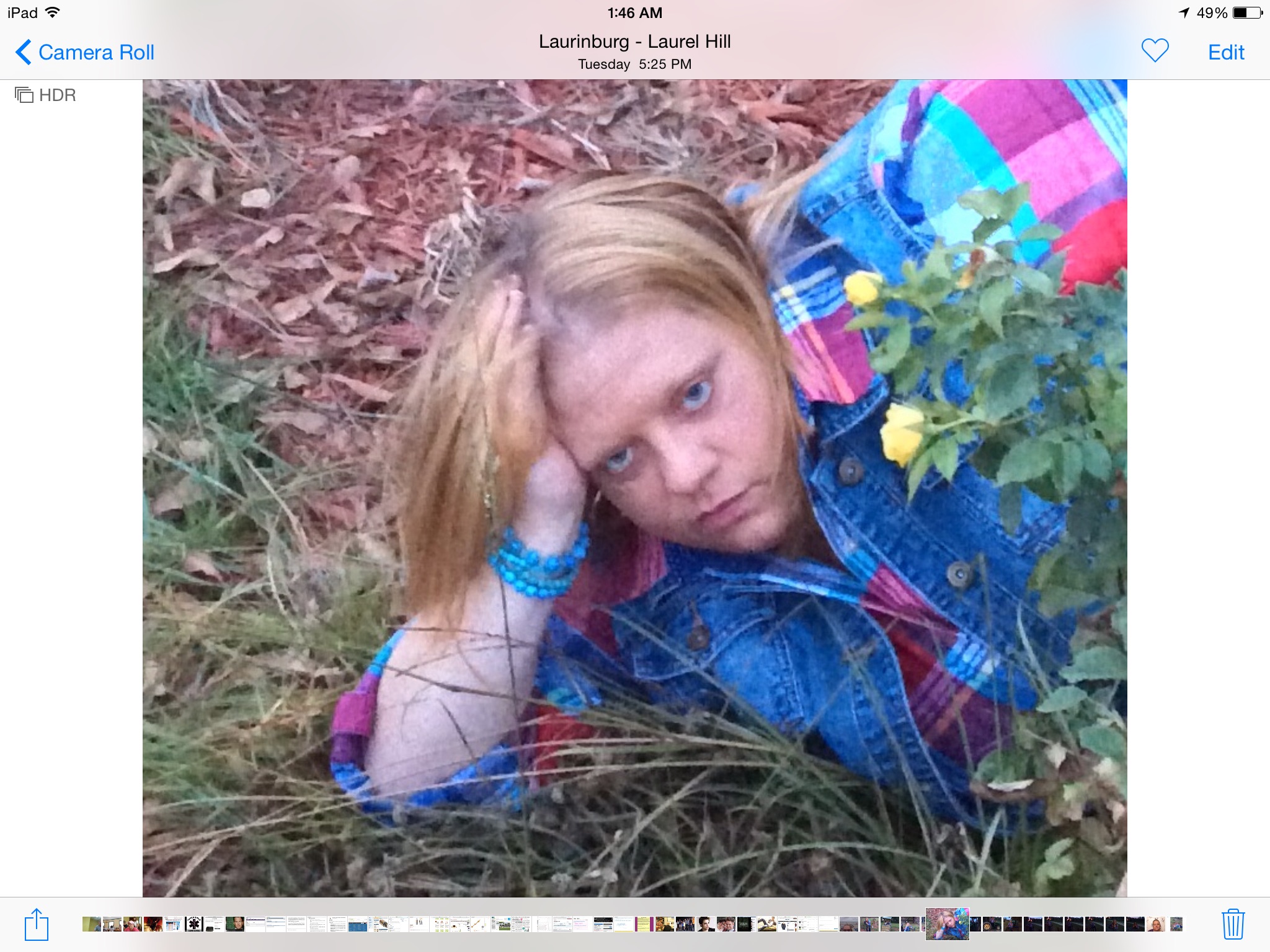This is a picture of myself taken early November 2014 in my yard.