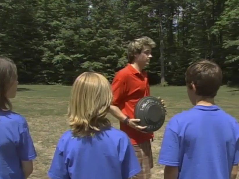 BRANDON LUDWIG showing a land mine on War Child