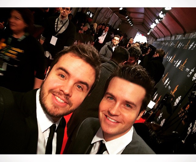 Brandon Ludwig and Sheldon Ludwig on the red carpet at the Canadian Screen Awards 2015