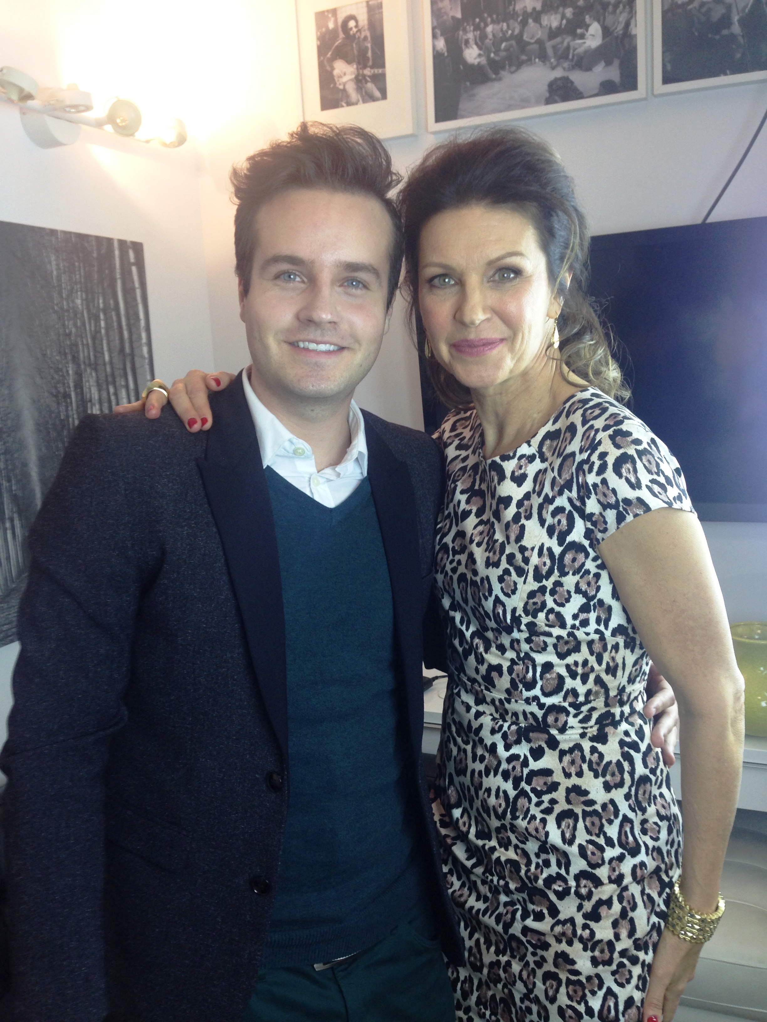 Brandon Ludwig & Wendy Crewson - 299 Queen Street West green room for 'Canadian Star'