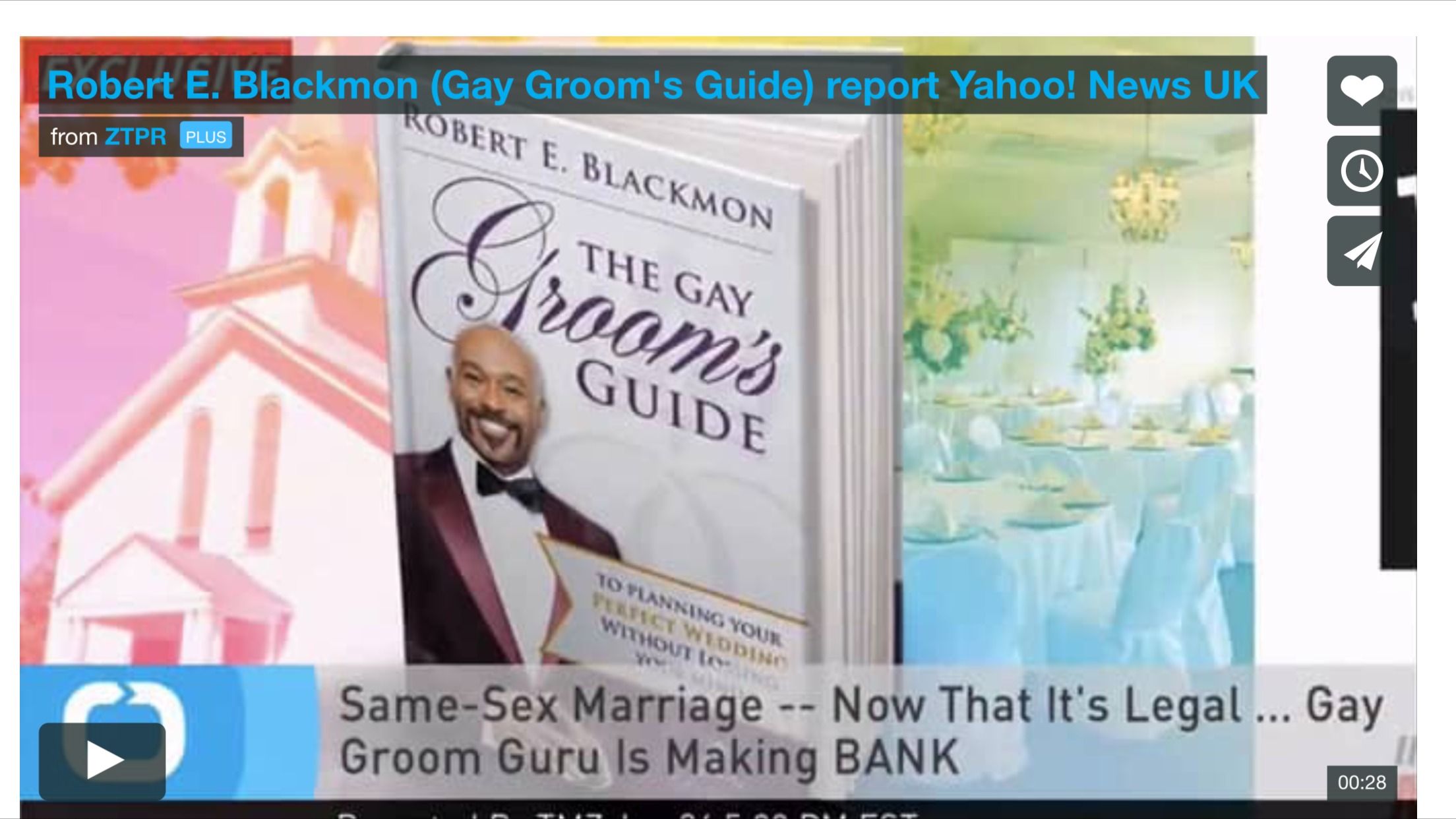 Yahoo News UK report about the top selling sales of The Gay Groom's Guide.