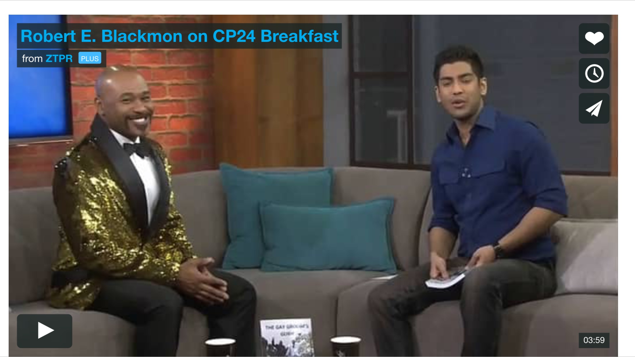 Interview with CP24 breakfast anchor Travis Dhanraj about the new book The Gay Groom's Guide.