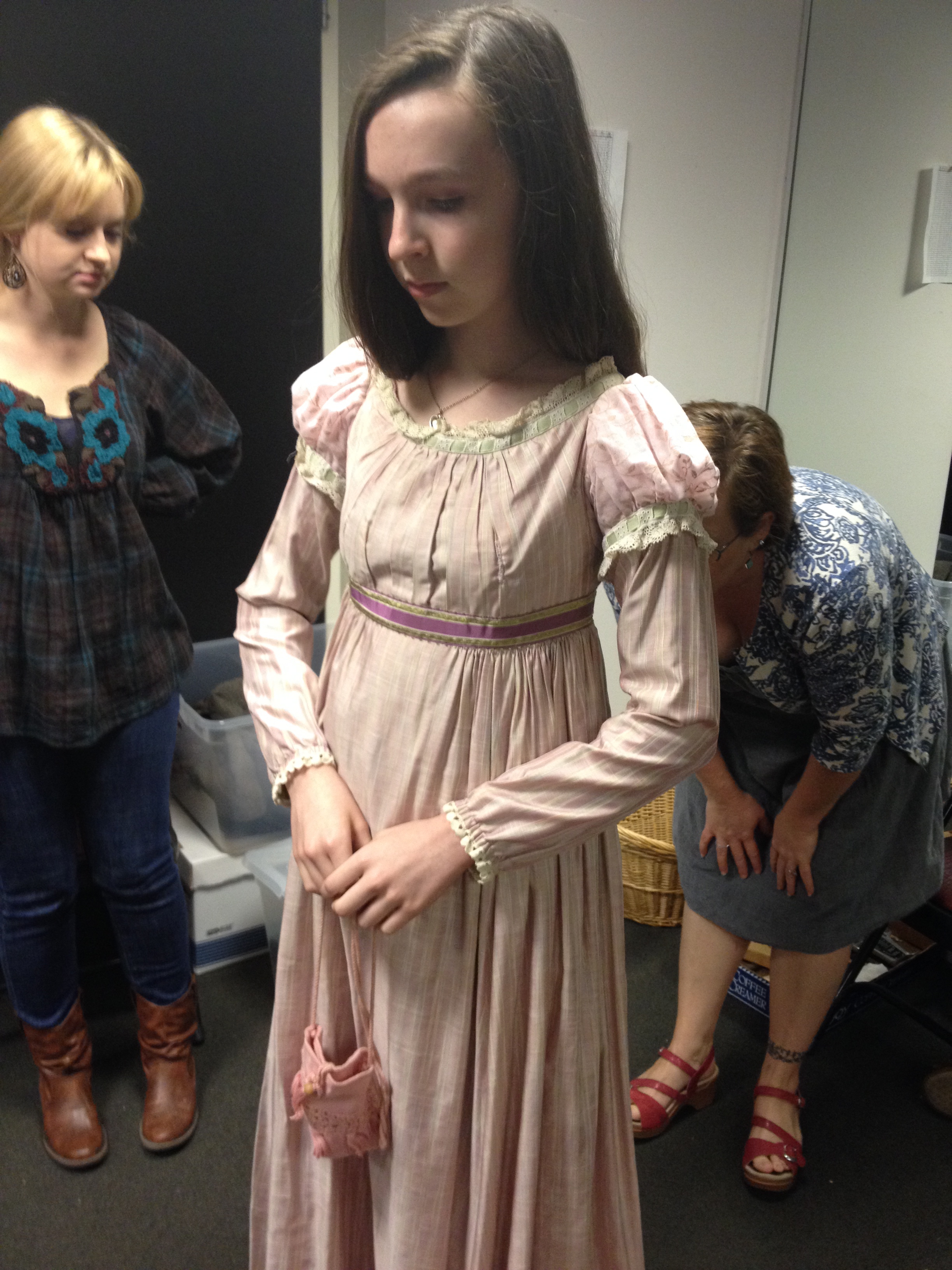 costume fittings at The Alley Theatre for A Christmas Carol