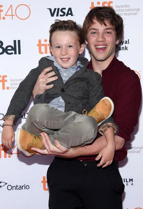 On the 2015 TIFF Red Carpet with Connor Jessup for Closet Monster