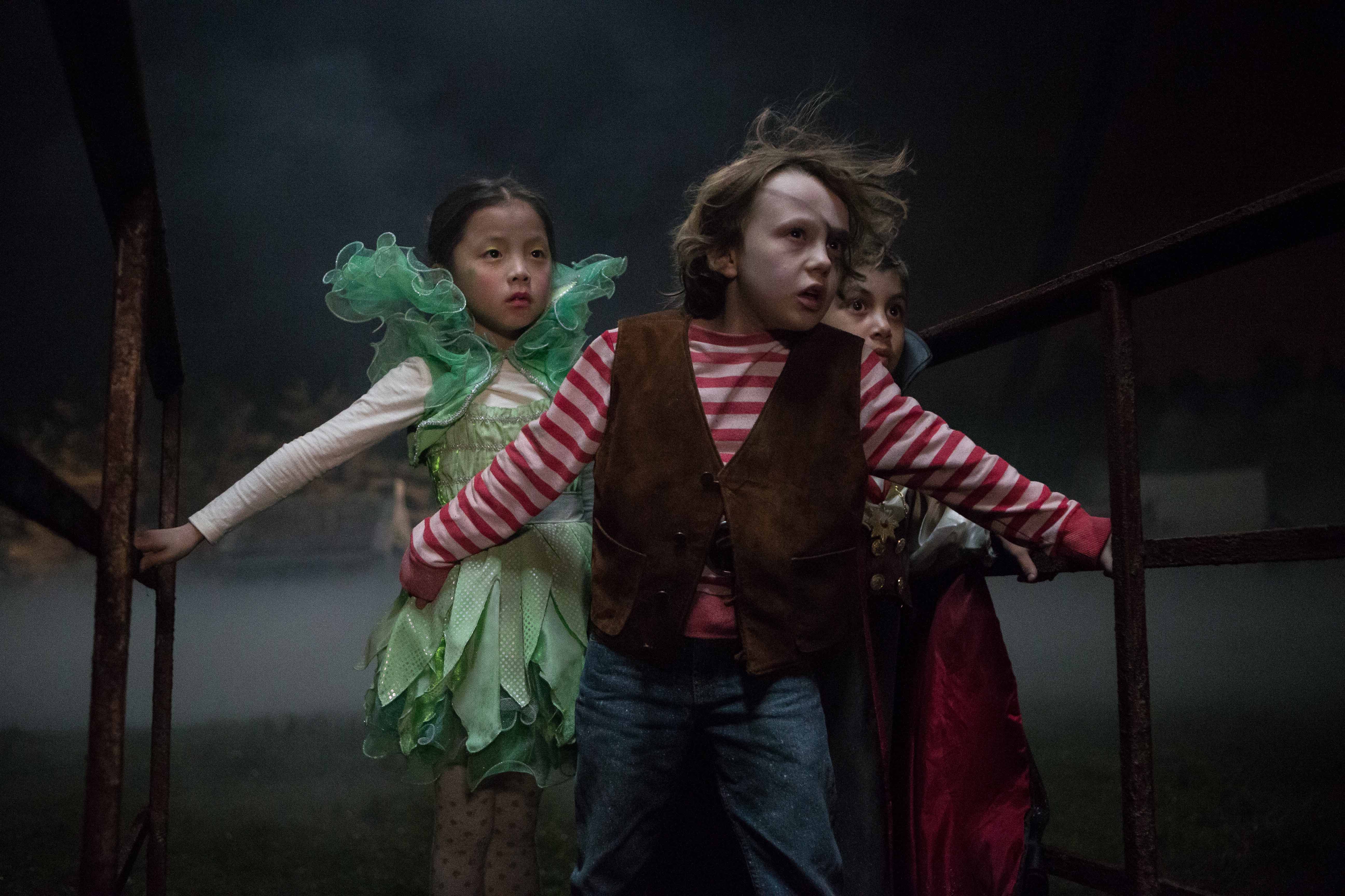 Still of Jack Fulton, Leah Madison Jung and Matteo Ghazni in Pay the Ghost (2015)