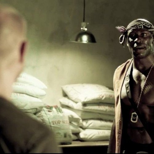 Actor Chima Chekwa & Luke Goss in Film BLOOD OUT