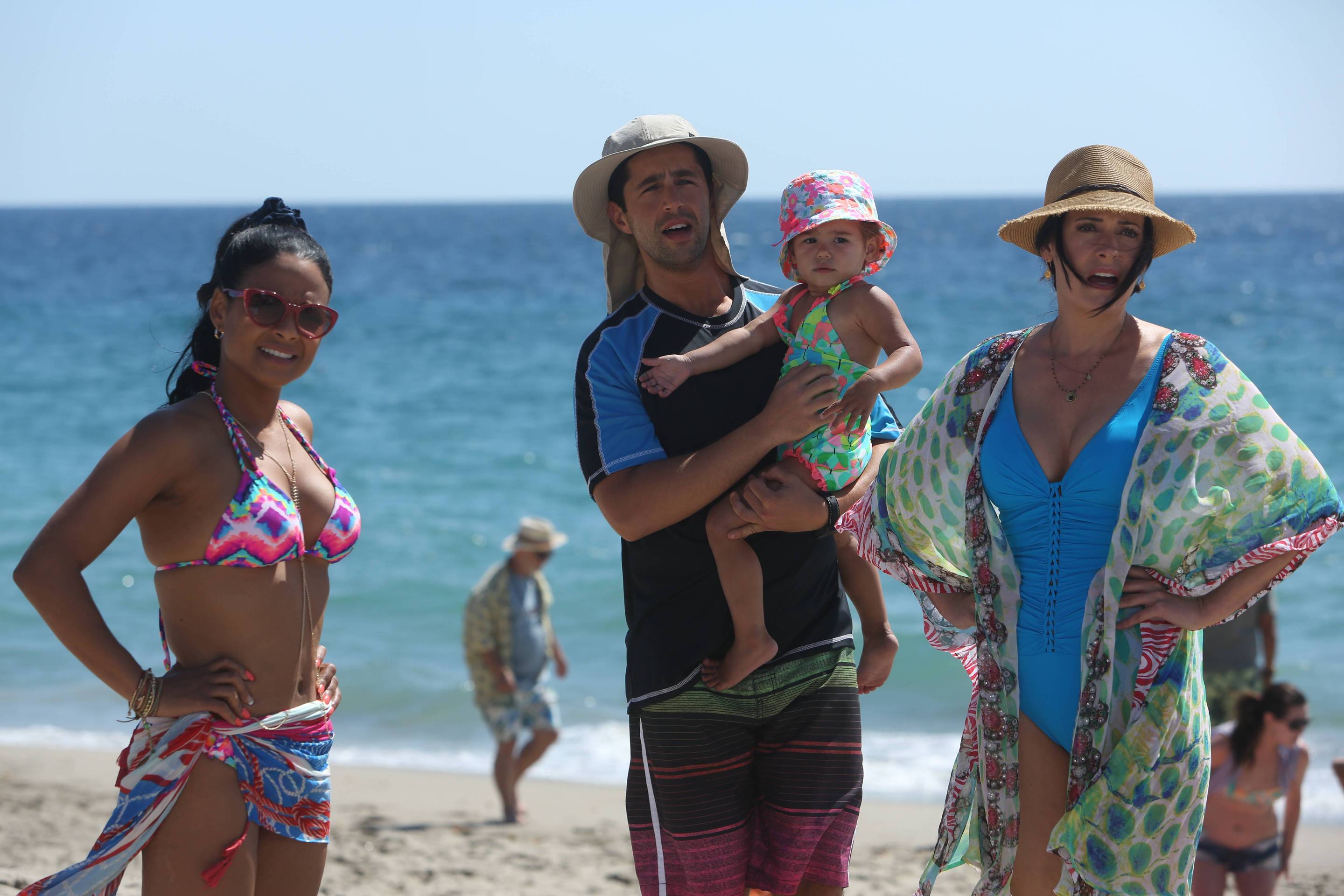 Still of Paget Brewster, Christina Milian, Josh Peck and Emelia Golfieri in Grandfathered (2015)