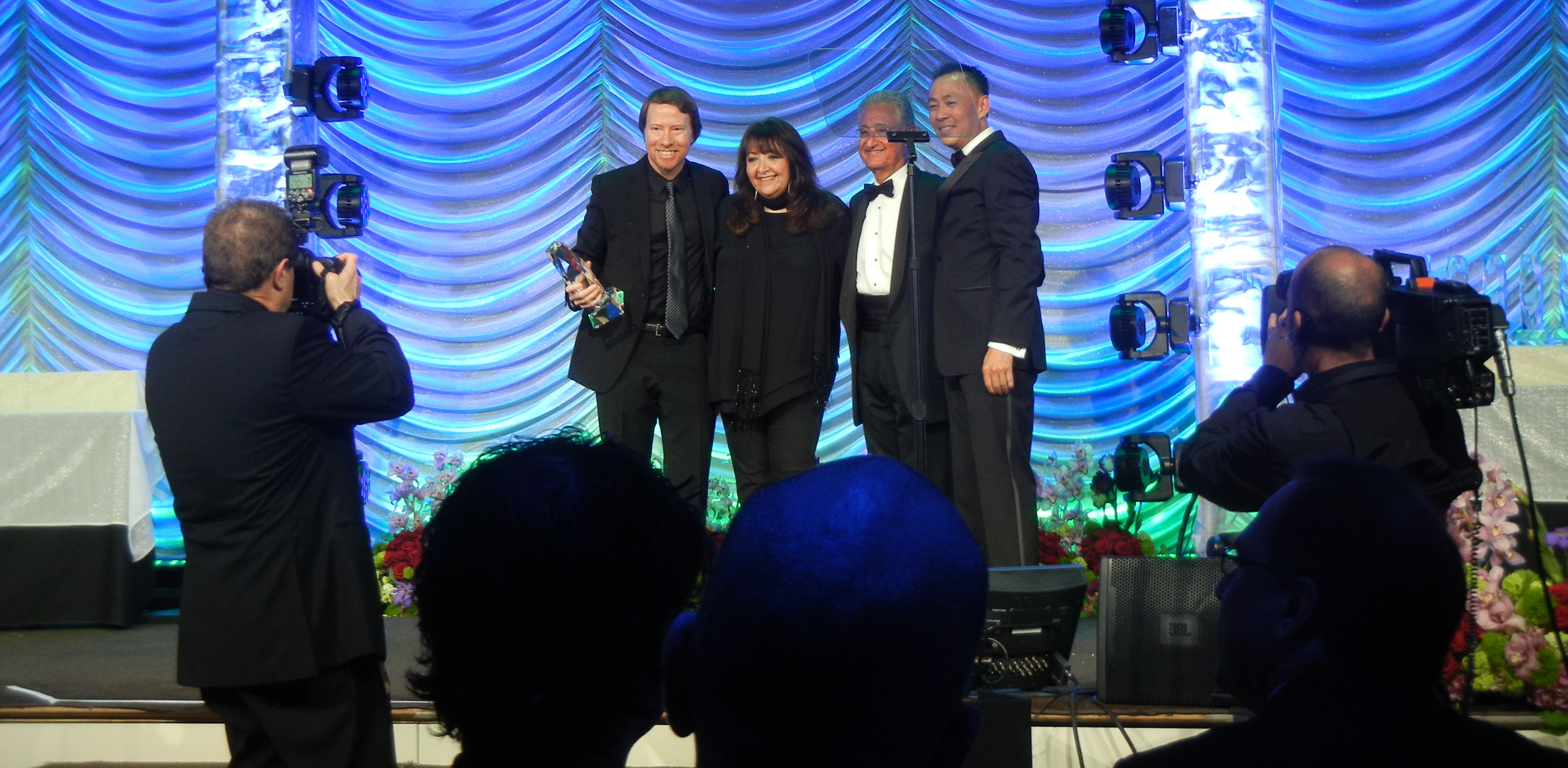 Bill Brown accepting his 9th BMI Television Music Award for his work on CSI:NY.
