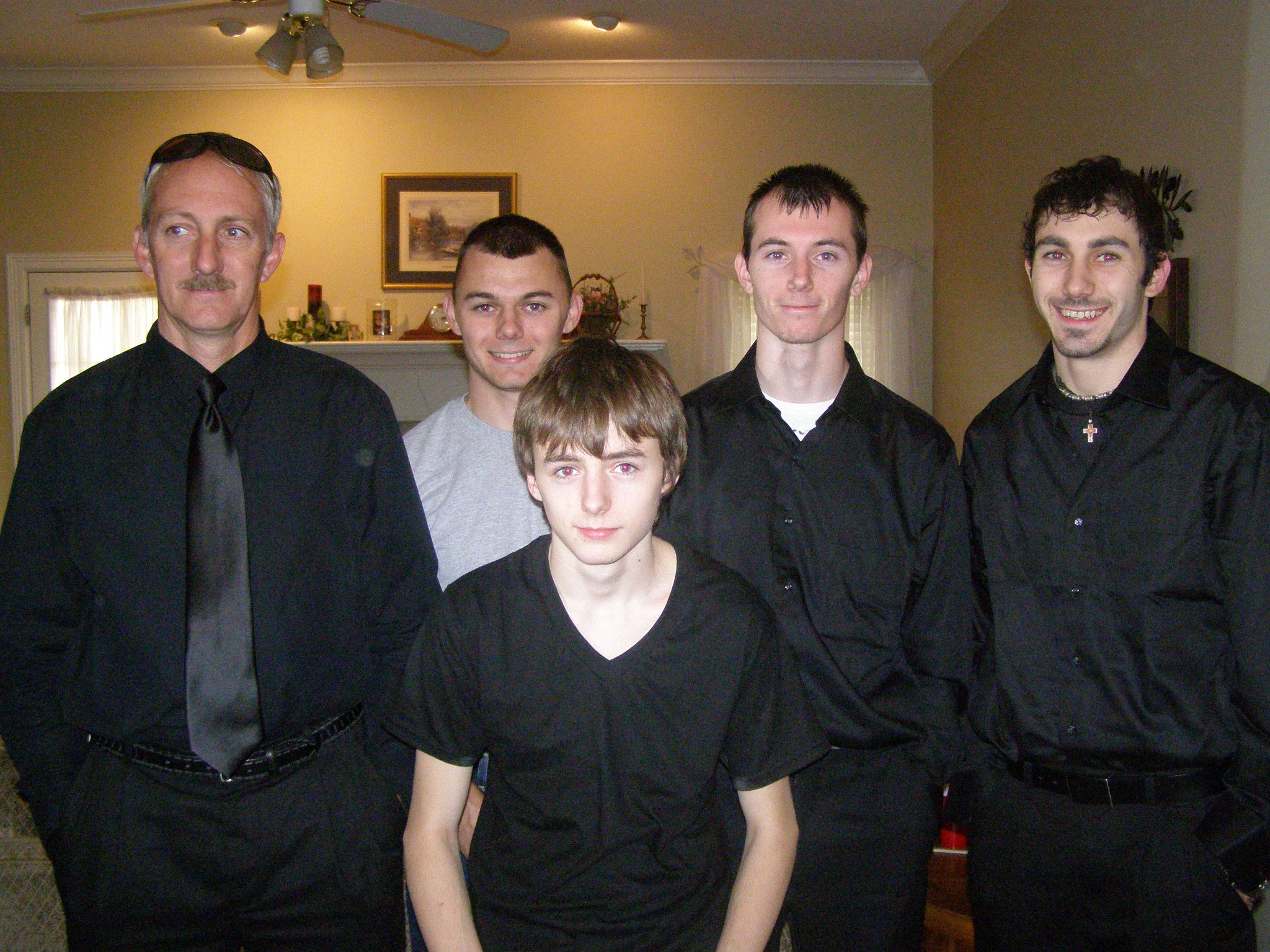 Dad, my three brothers and I. Darren Scott Vanlaningham (uncle) you will be missed.