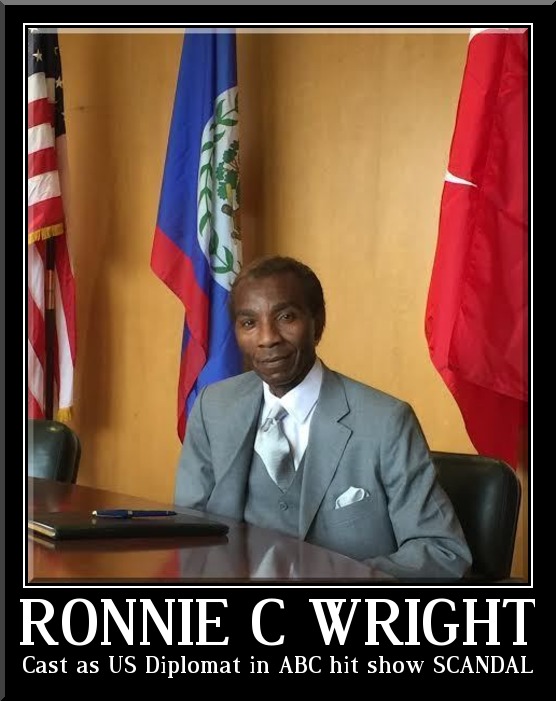Ronnie C. Wright Cast as a Diplomat on ABC Television hit show SCANDAL