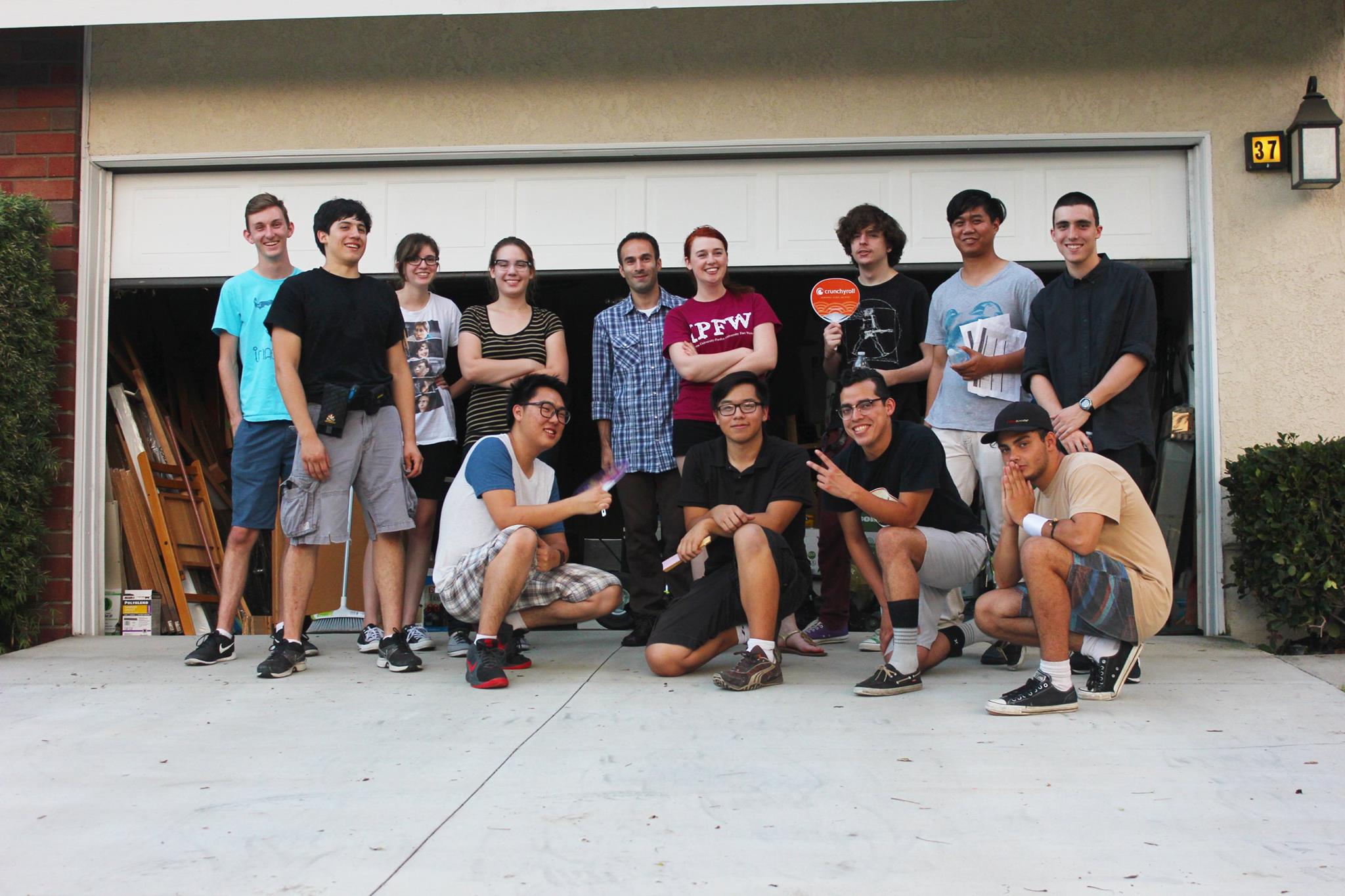 The Cast and Crew for the Saddleback Student Film 