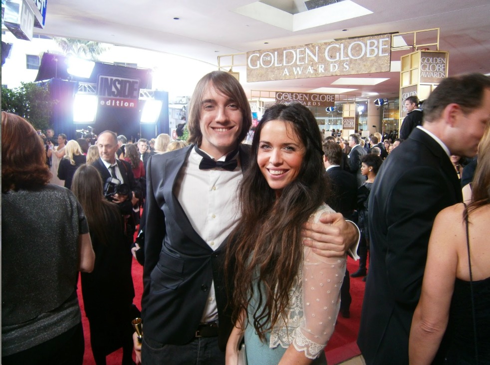 Logan Yuzna and Diana Lado attends the Golden Globe awards 2013 in Beverly Hills, CA