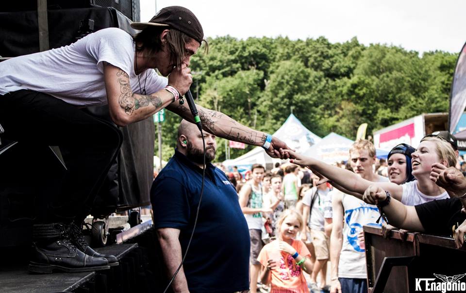 Jake playing Warped Tour on the Ernie Ball Stage 2014