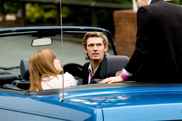 Still of April Pearson and Alex Pettyfer in Tormented (2009)