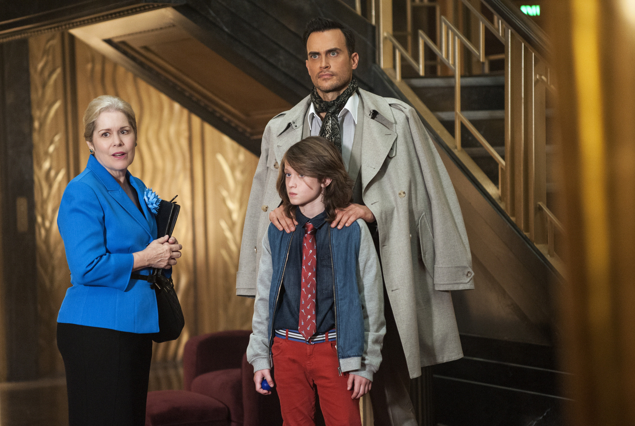 Still of Christine Estabrook, Cheyenne Jackson and Lyric Angel in Amerikietiska siaubo istorija (2011)