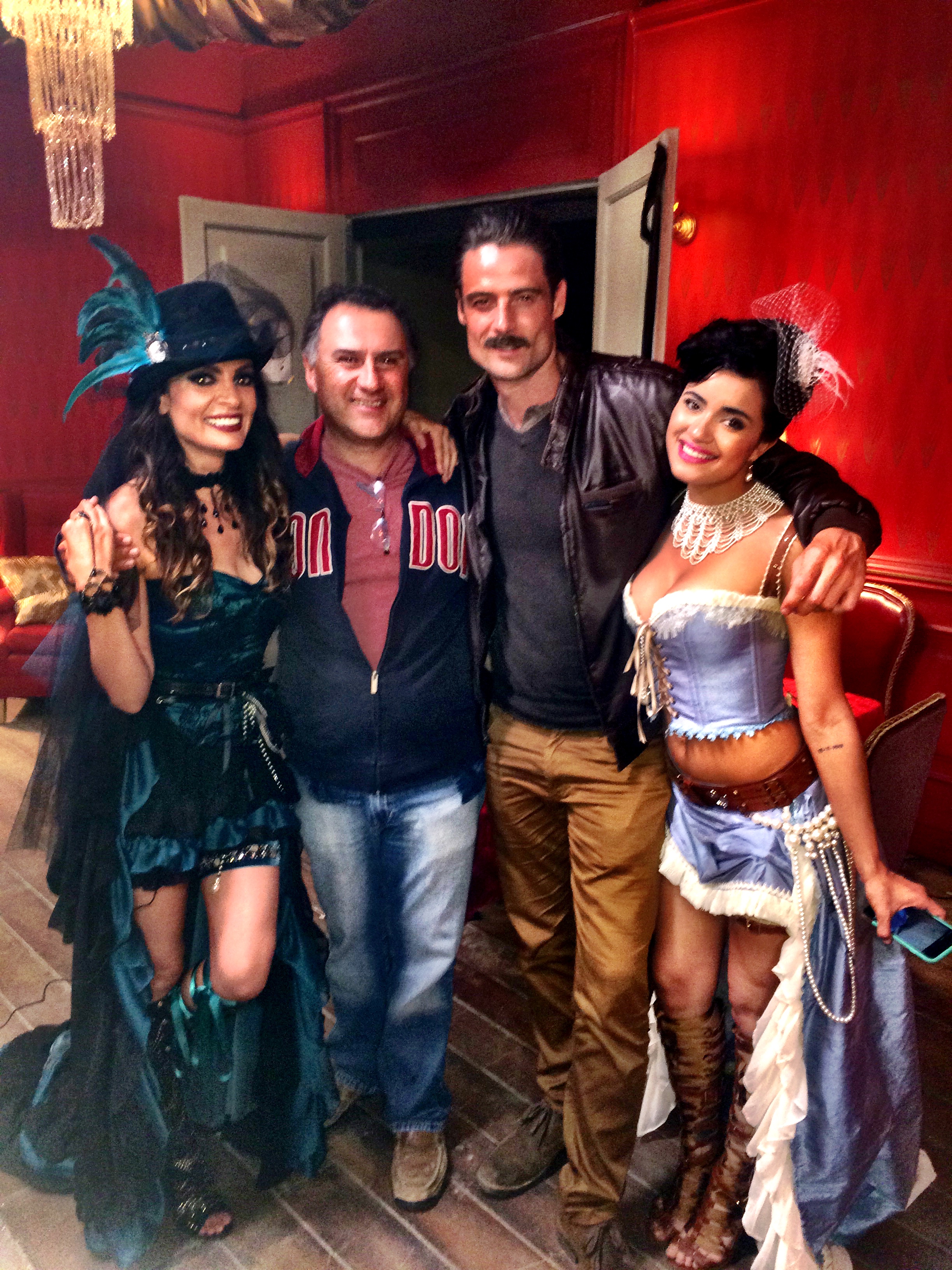 on set of Ruta Madre with Director Augustine Castaneda and actor William Miller and actress Paulina Gaitan.