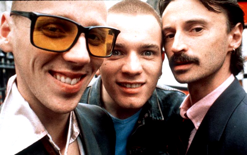 Ewen Bremner, Ewan McGregor, Robert Carlyle TRAINSPOTTING