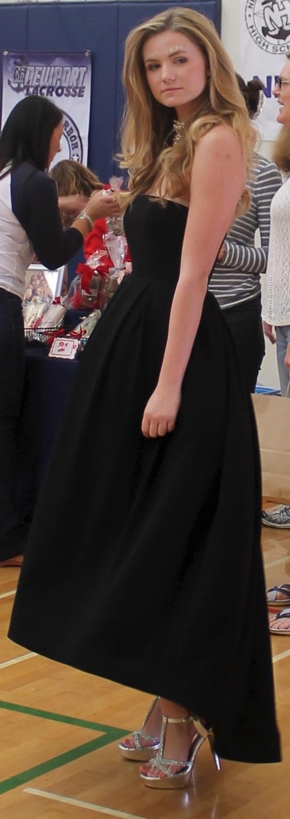 Modeling a dress worn by Ariana Grande at Fashionomics Live Fashion Show.