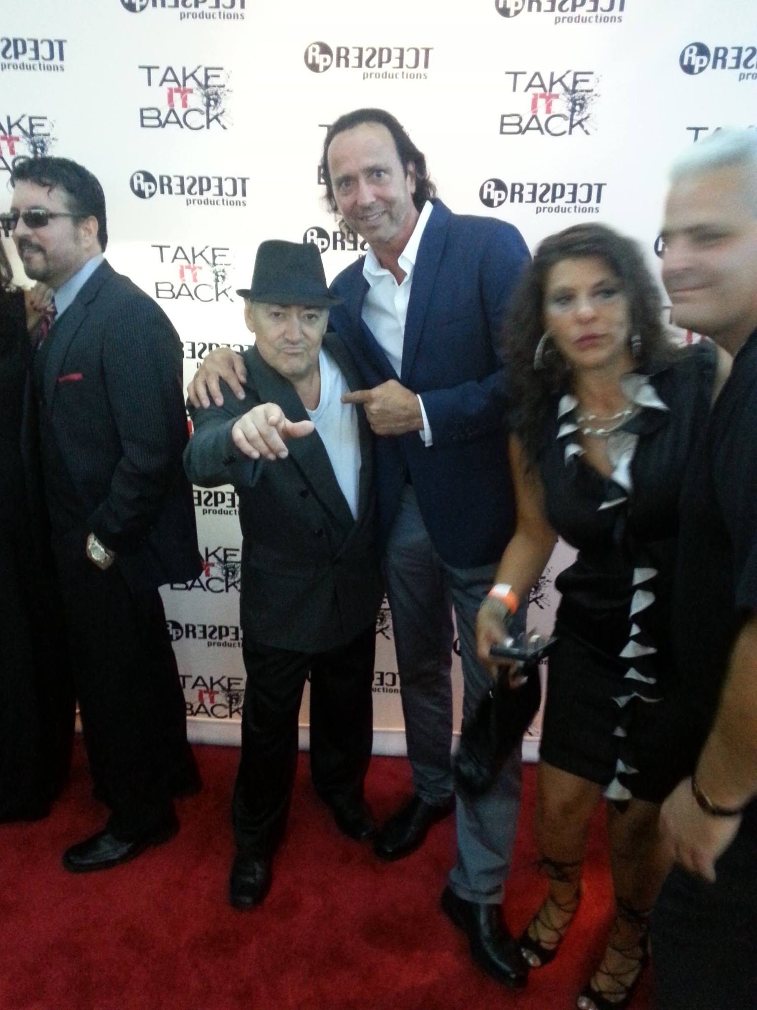 Me and Angel Salazar from Scarface and Carlitos Way on the Snitches Red Carpet