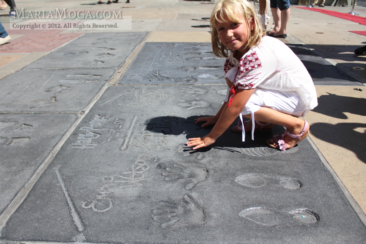 Maria Moga while visiting L.A. (2012).