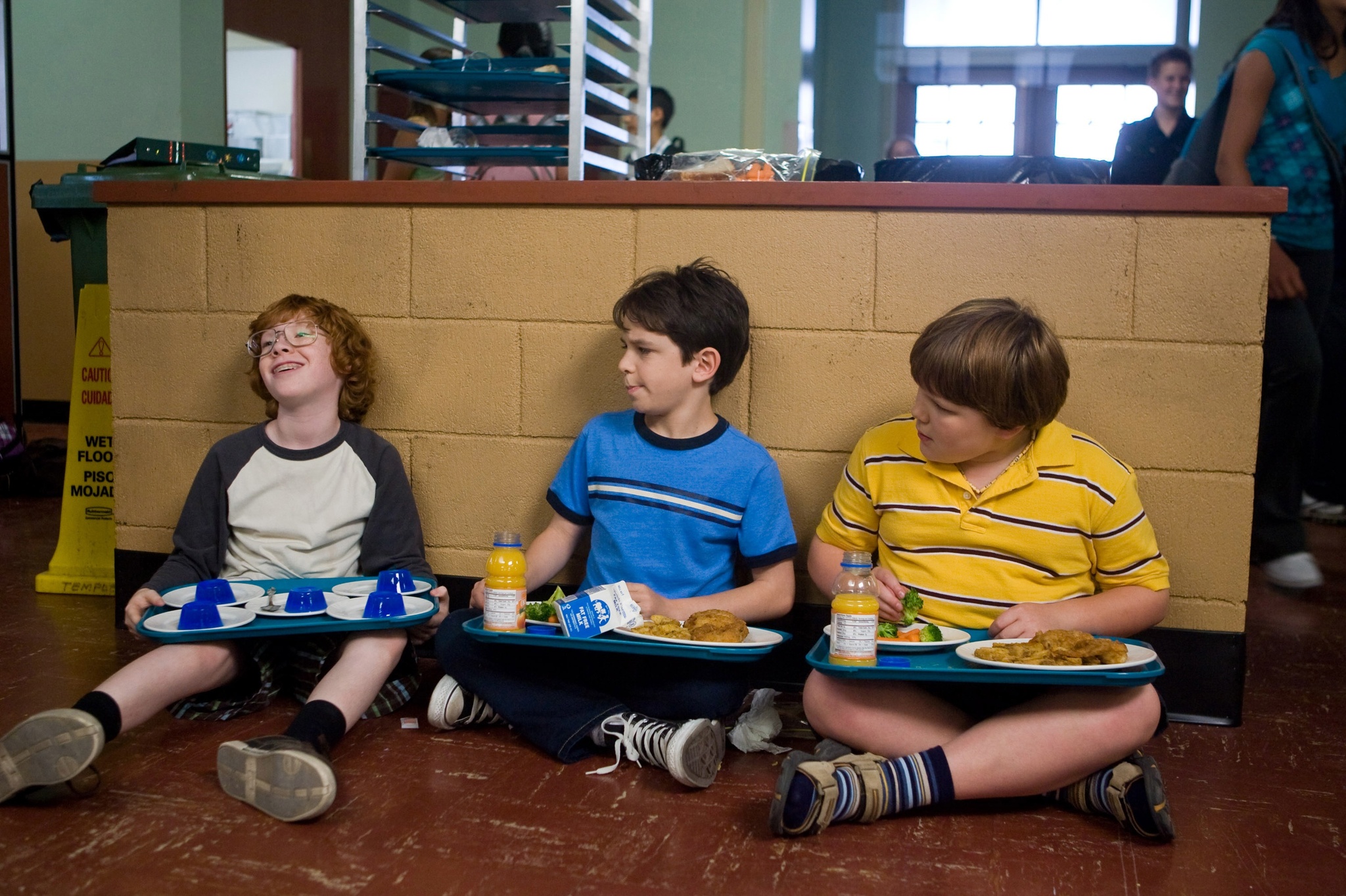 Still of Grayson Russell, Zachary Gordon and Robert Capron in Diary of a Wimpy Kid (2010)