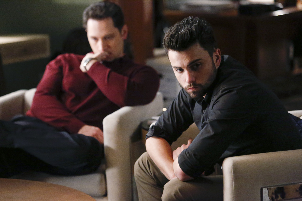 Still of Matt McGorry and Jack Falahee in How to Get Away with Murder (2014)