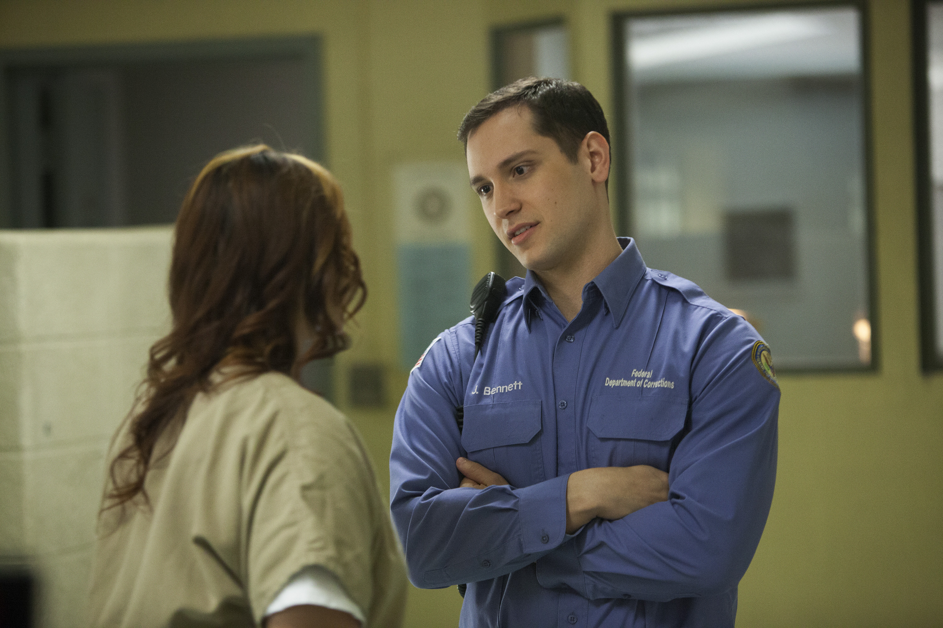 Still of Matt McGorry and Dascha Polanco in Orange Is the New Black (2013)