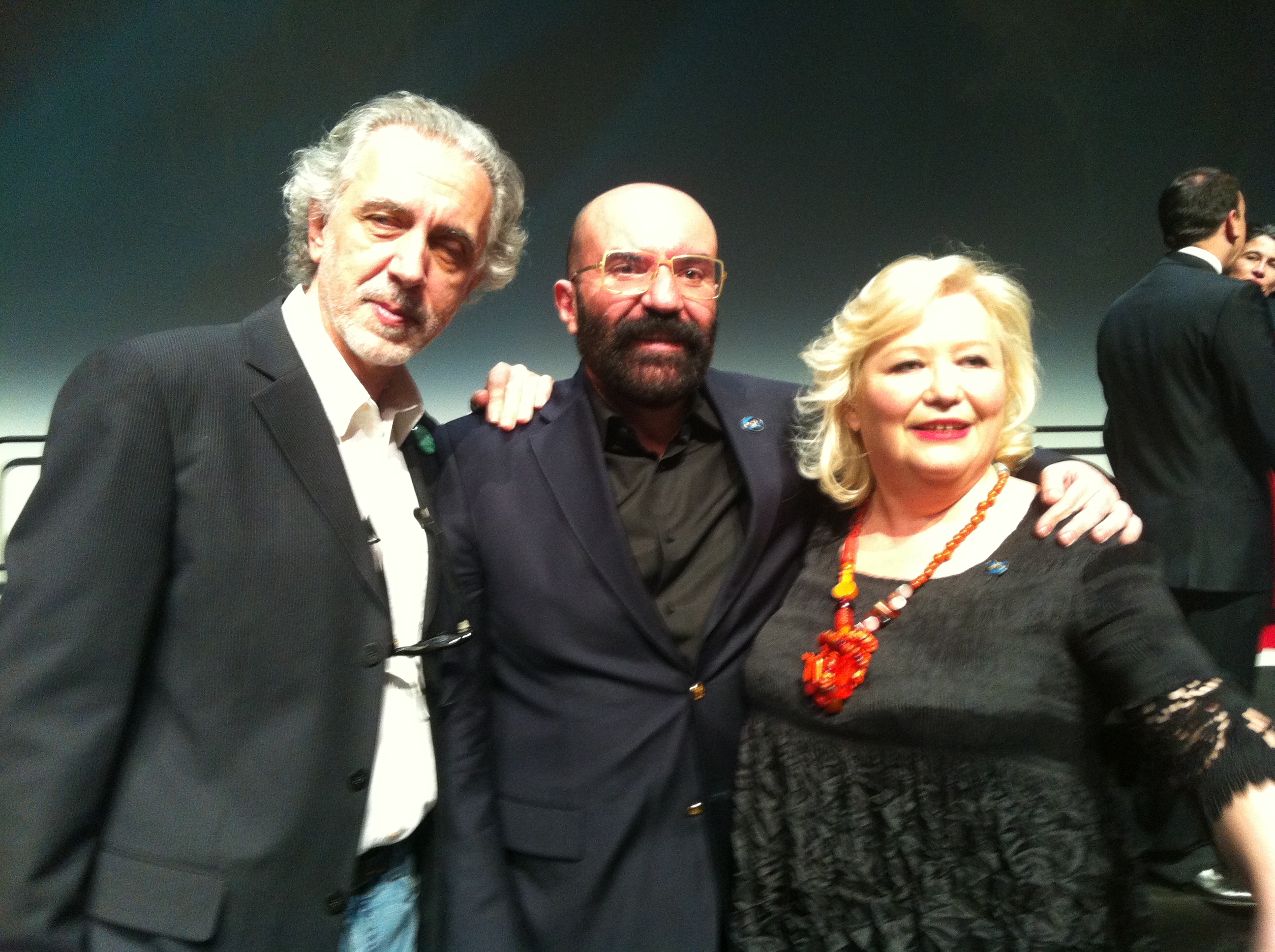 Paco Delgado, Sylvie Imbert and Fernando Trueba