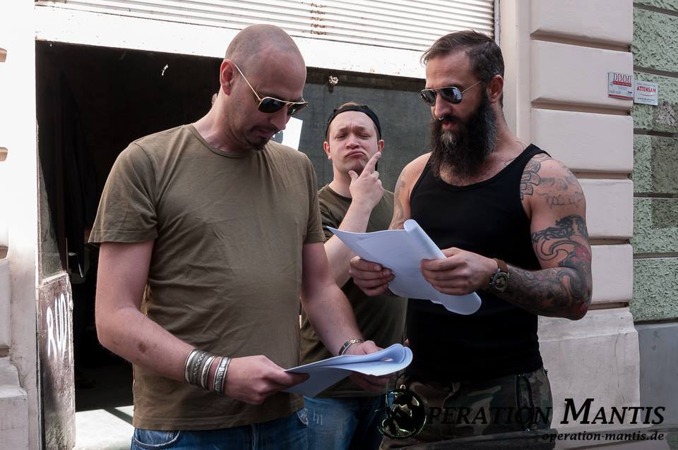 Dino Stelzl with Hans Christian Haas and Director Sandor Gräbner