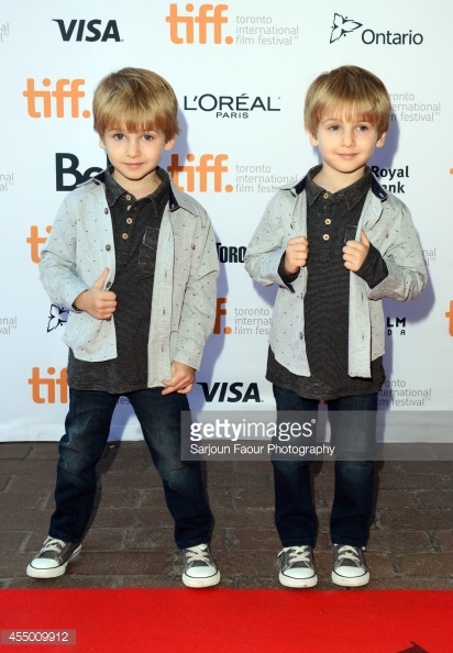 Caleb and Matthew Paddock at the Toronto International Film Festival for the world premier of Adult Beginners.