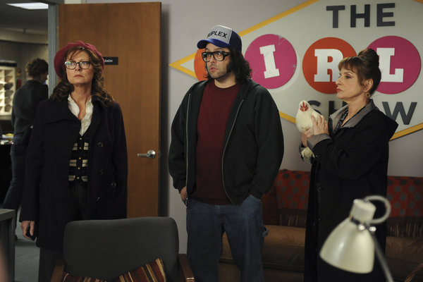 Still of Susan Sarandon, Judah Friedlander and Patti LuPone in 30 Rock (2006)