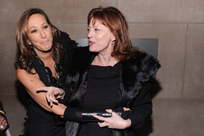 Susan Sarandon and Donna Karan